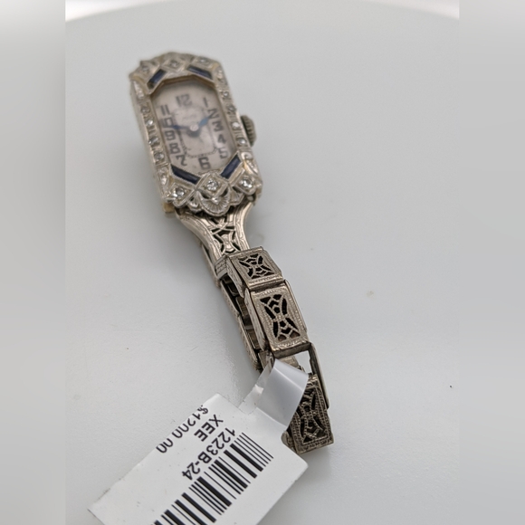 Estate 18K Gold Filled Deco Wrist Watch - Picture 3 of 7